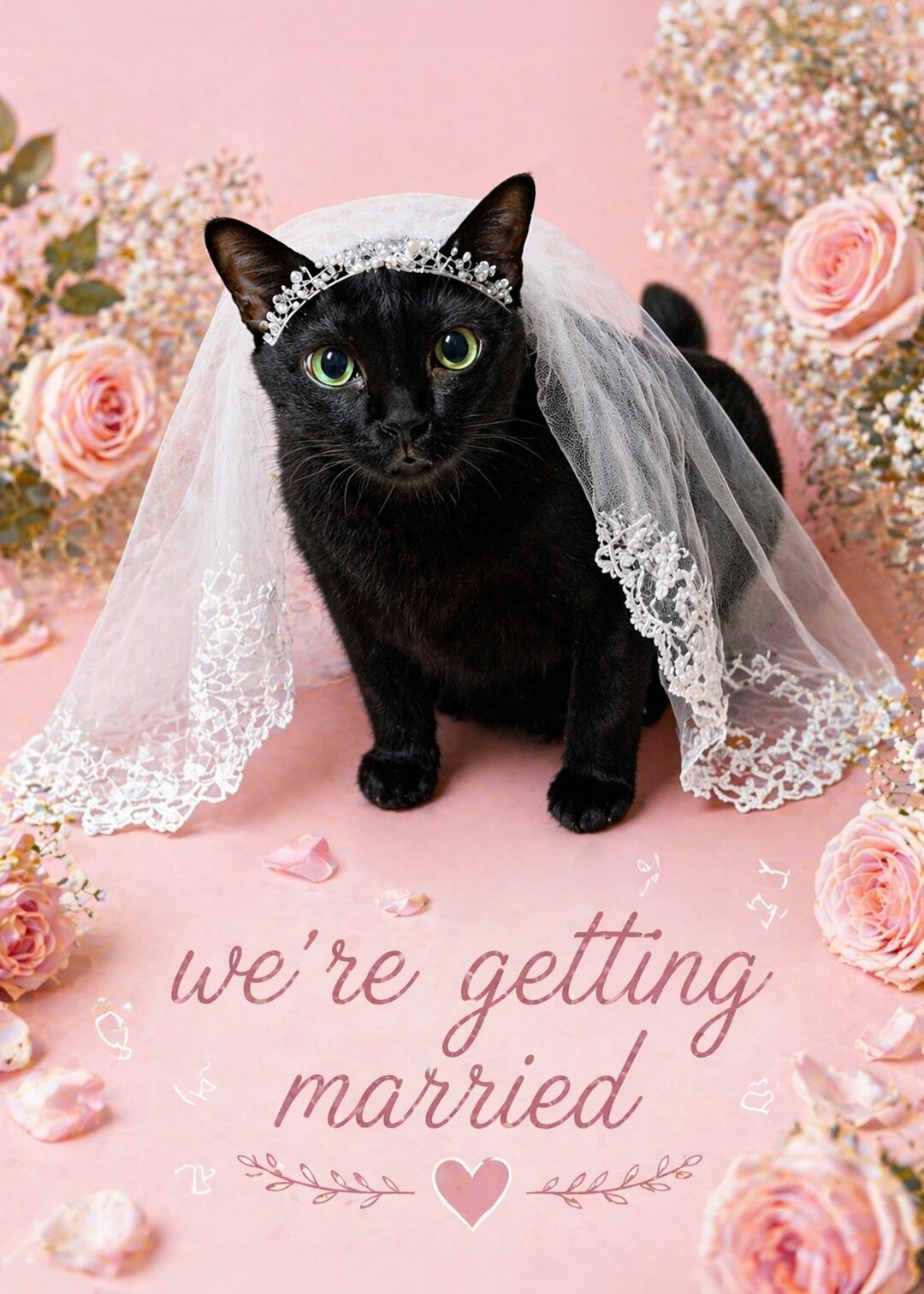 Wedding invitation, page 1